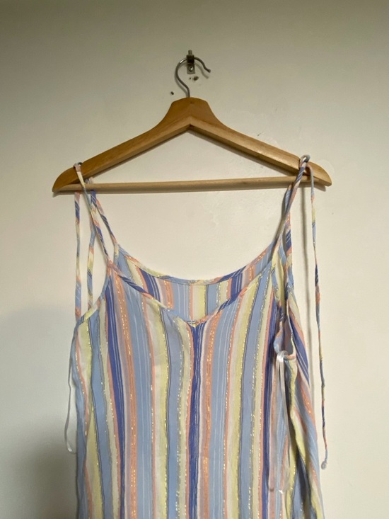 Joe Fresh Striped Tiered Midi Dress XS NWT - Picture 3 of 11